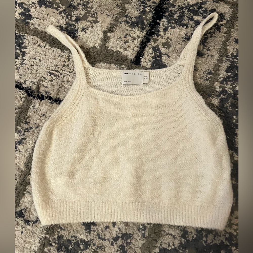 ASOS Design Off-White Knit Camisole